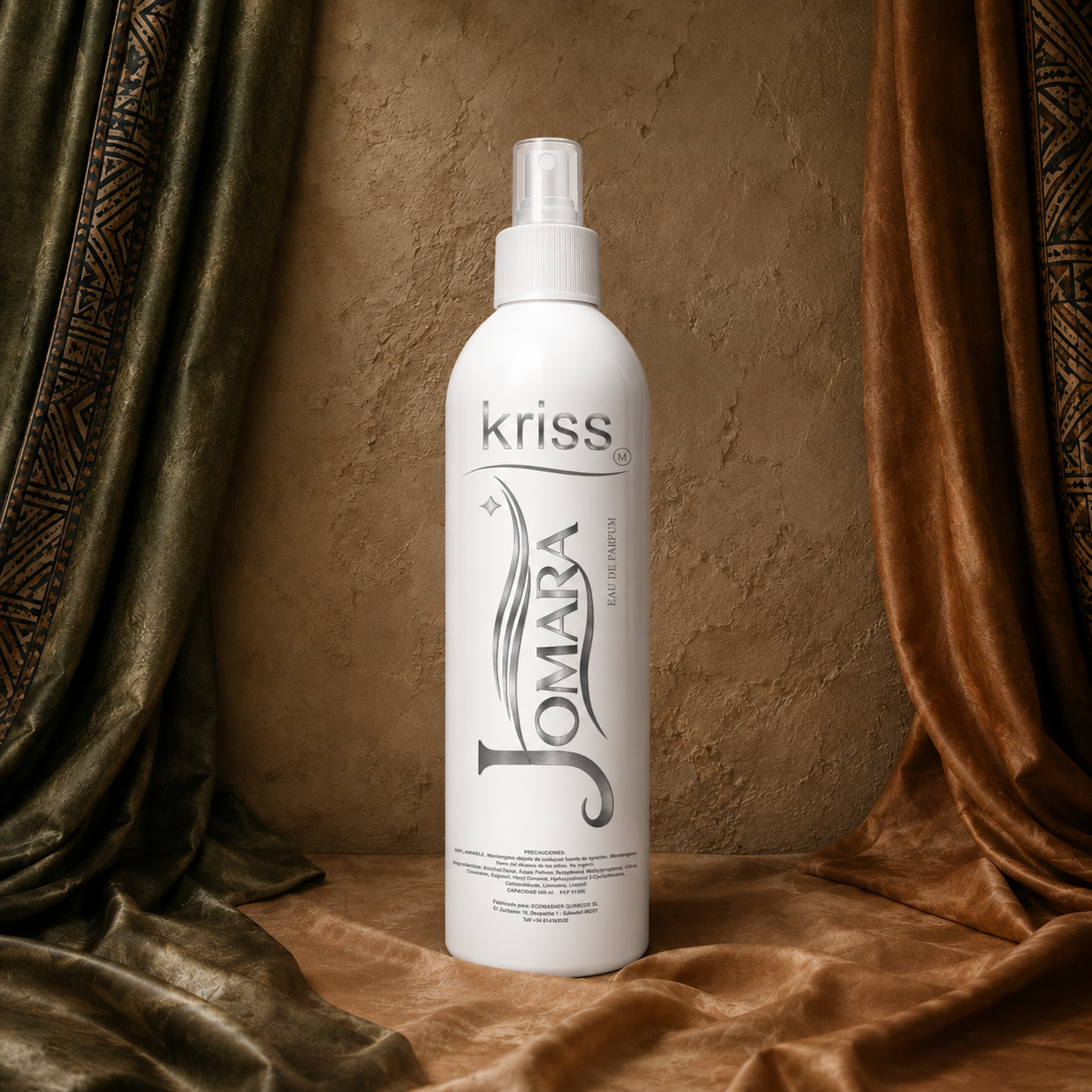 KRISS Jomara Homme 500 ml, Eau de Parfum masculina fresca y amaderada